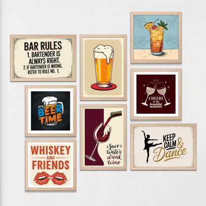 Cheers Gallery Wall Set of 8