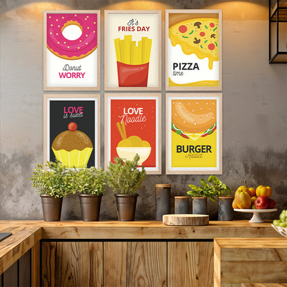 Fun Food Wall Art Set