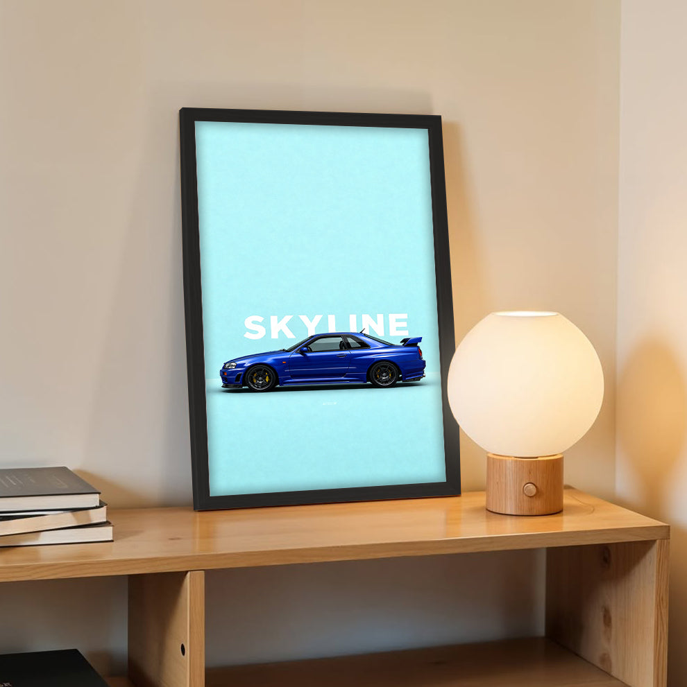 Blue Skyline Wall Art