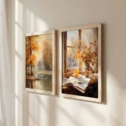 Autumn Landscape Wall Art Set of 2