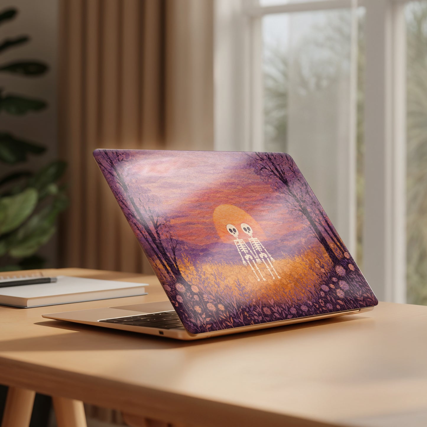 Eternal Love Skeletons Artistic Premium Laptop Skin