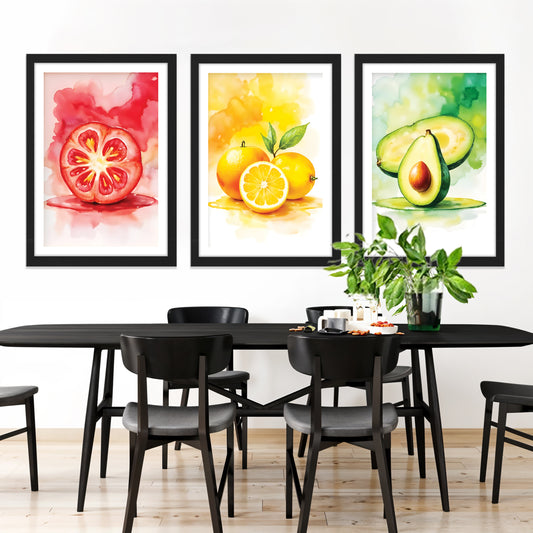 Modern Abstract Food Art Wall Frame