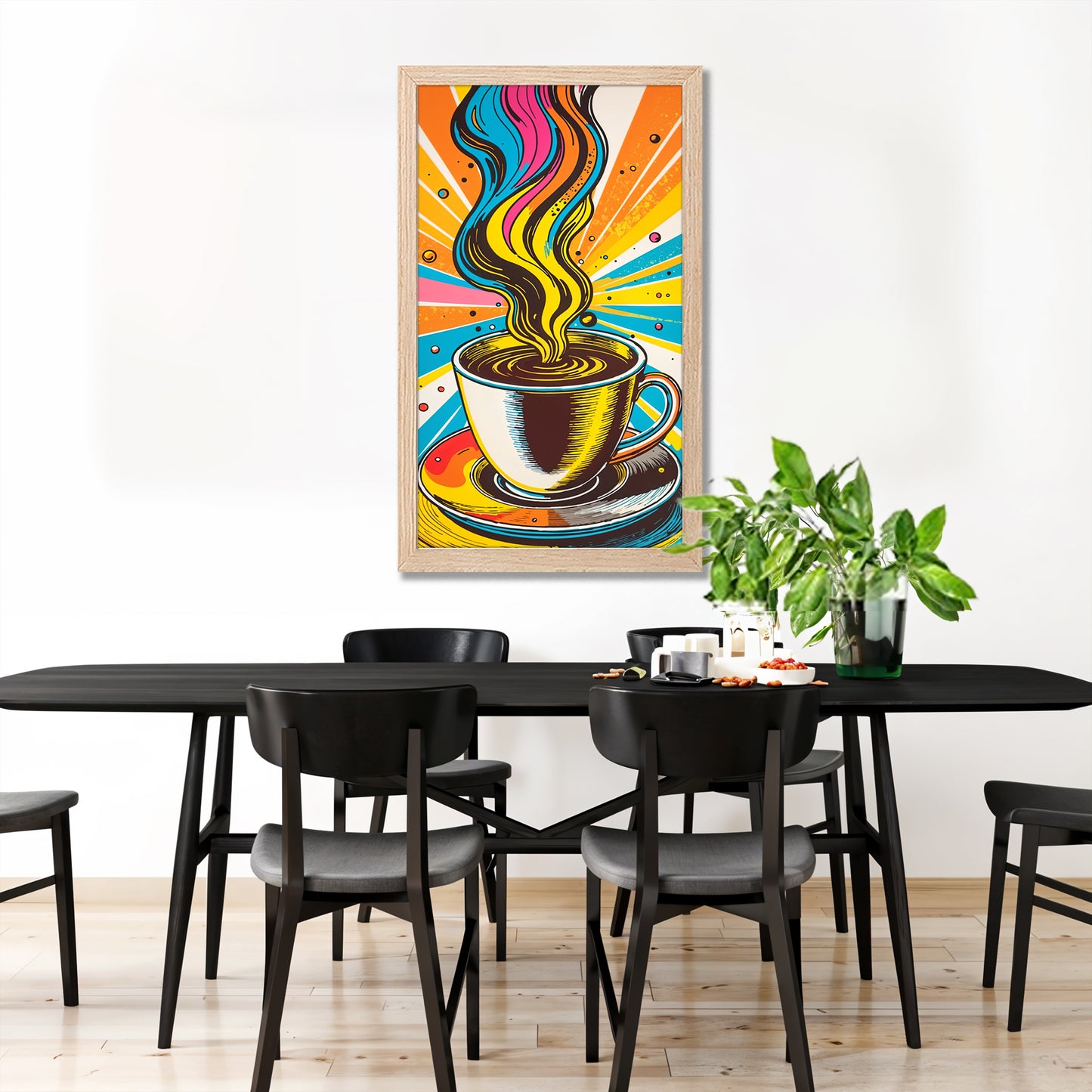 Vibrant Coffee Art Poster