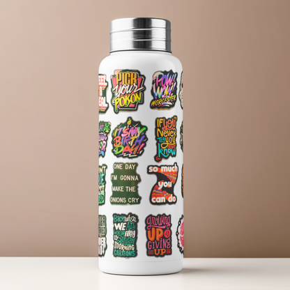Funky Retro Mascot Sticker Pack