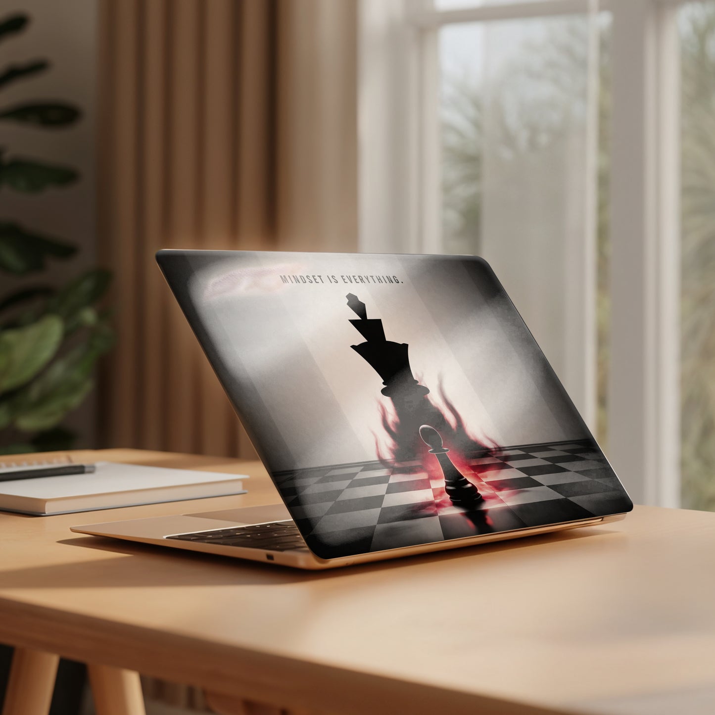 Chess Mindset Hustle & Success Aesthetic Laptop Skin