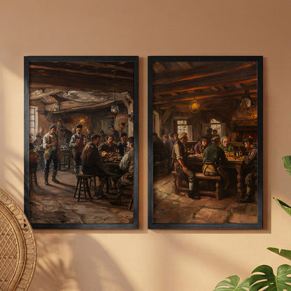 Rustic Tavern Art Set