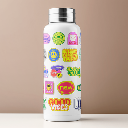 Fun 3D Pop Art Motivational Sticker Pack