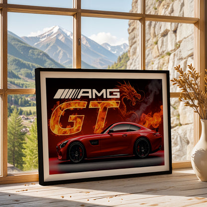 AMG GT Blazing Dragon Poster