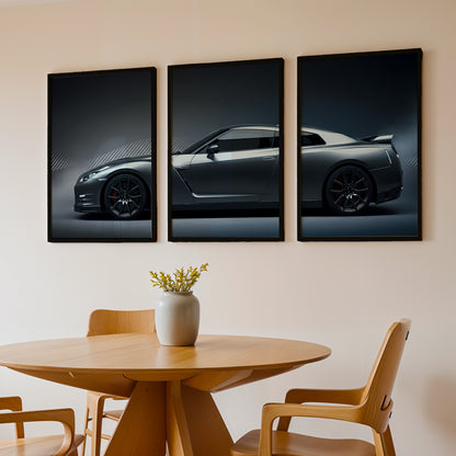 Stealth GT-R Wall Art Set of 3