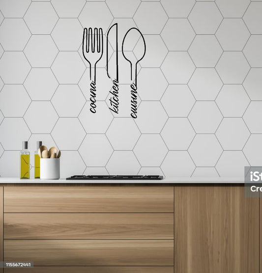 Cook • Kitchen • Cuisine Pinewood Wall Art