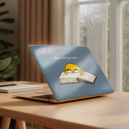 Brain Full Eyes Tired Aesthetic Laptop Skin