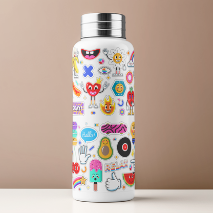 Funky Retro Pop Art Sticker Pack