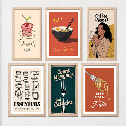 Kitchen Quotes Wall Art Set – 6