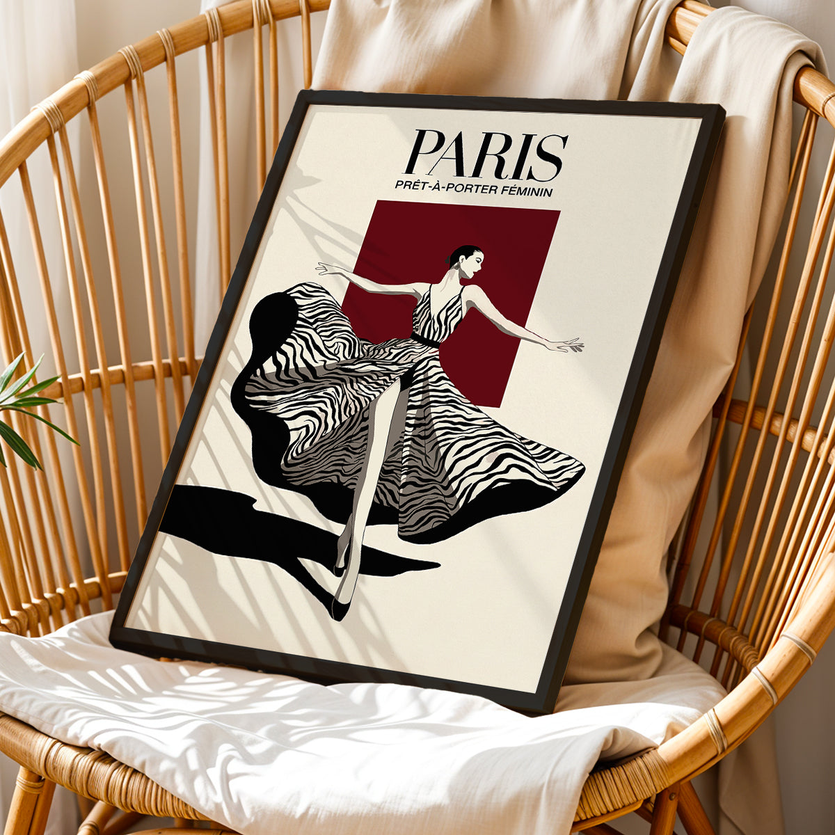 Paris Fashion Elegance Framed Wall Art