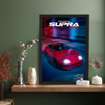Supra MK4 Midnight Run Wall Frame