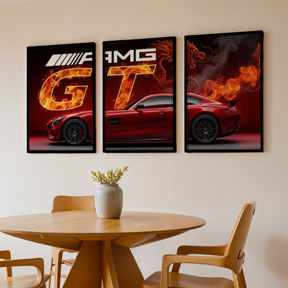 Dragon GT Wall Frame Set of 3