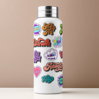 Vibrant Pop Art Graffiti Sticker
