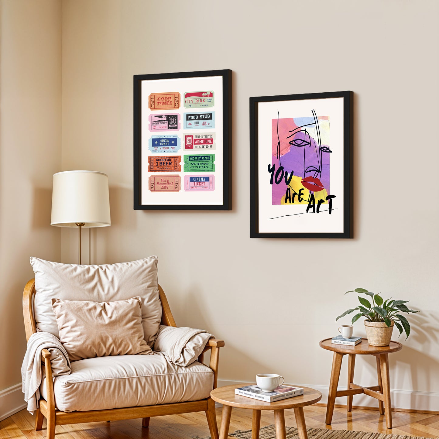 Pop Art Expression Wall Art Set