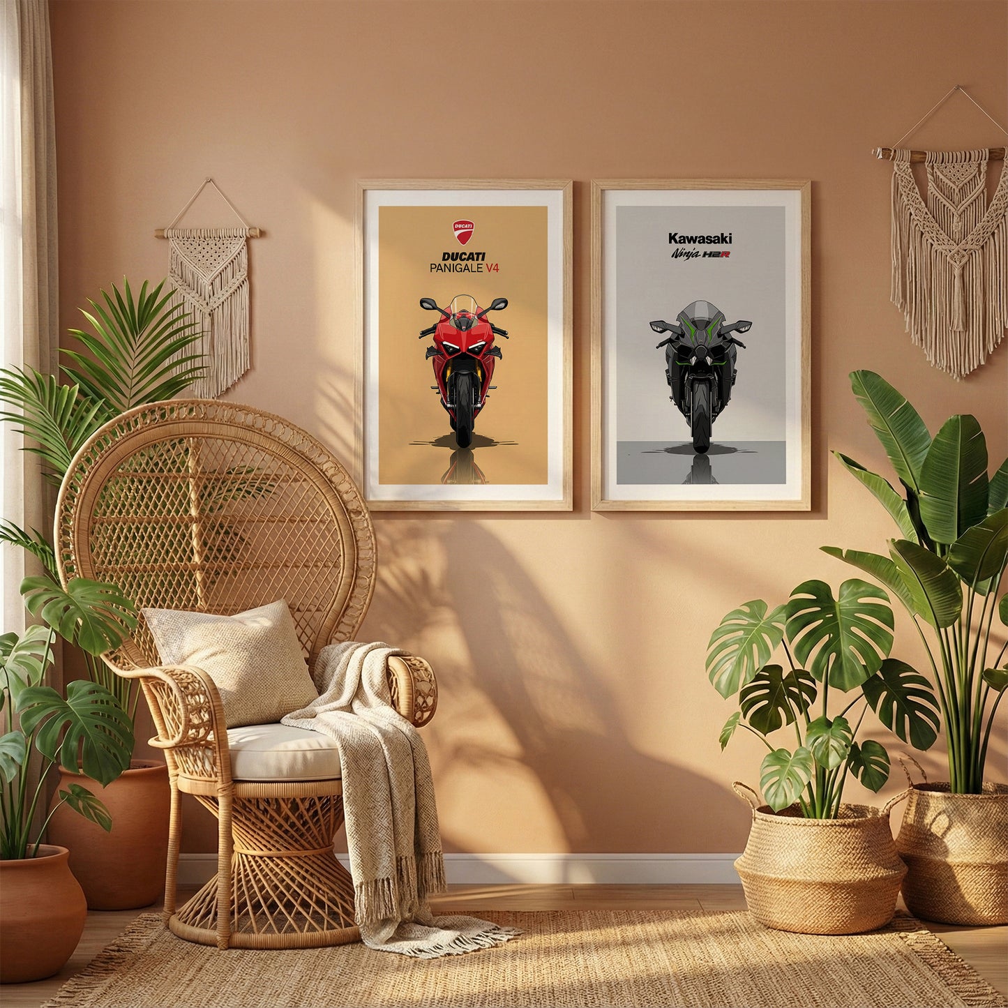 Twin Bike Icons Set of 2