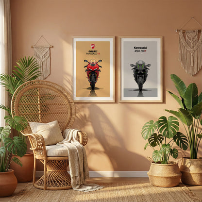 Twin Bike Icons Set of 2