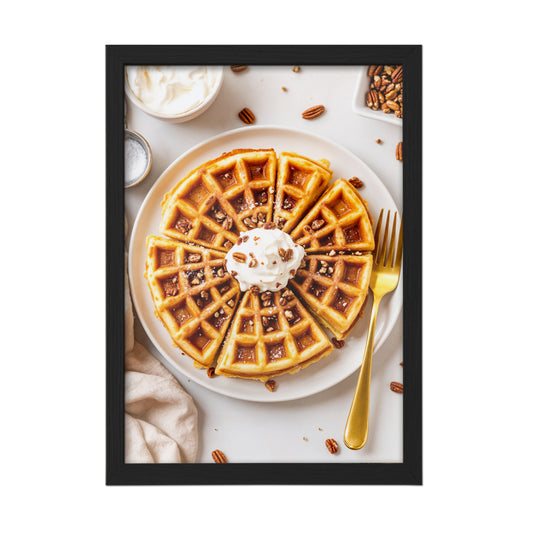 Waffle Slices Wall Frame