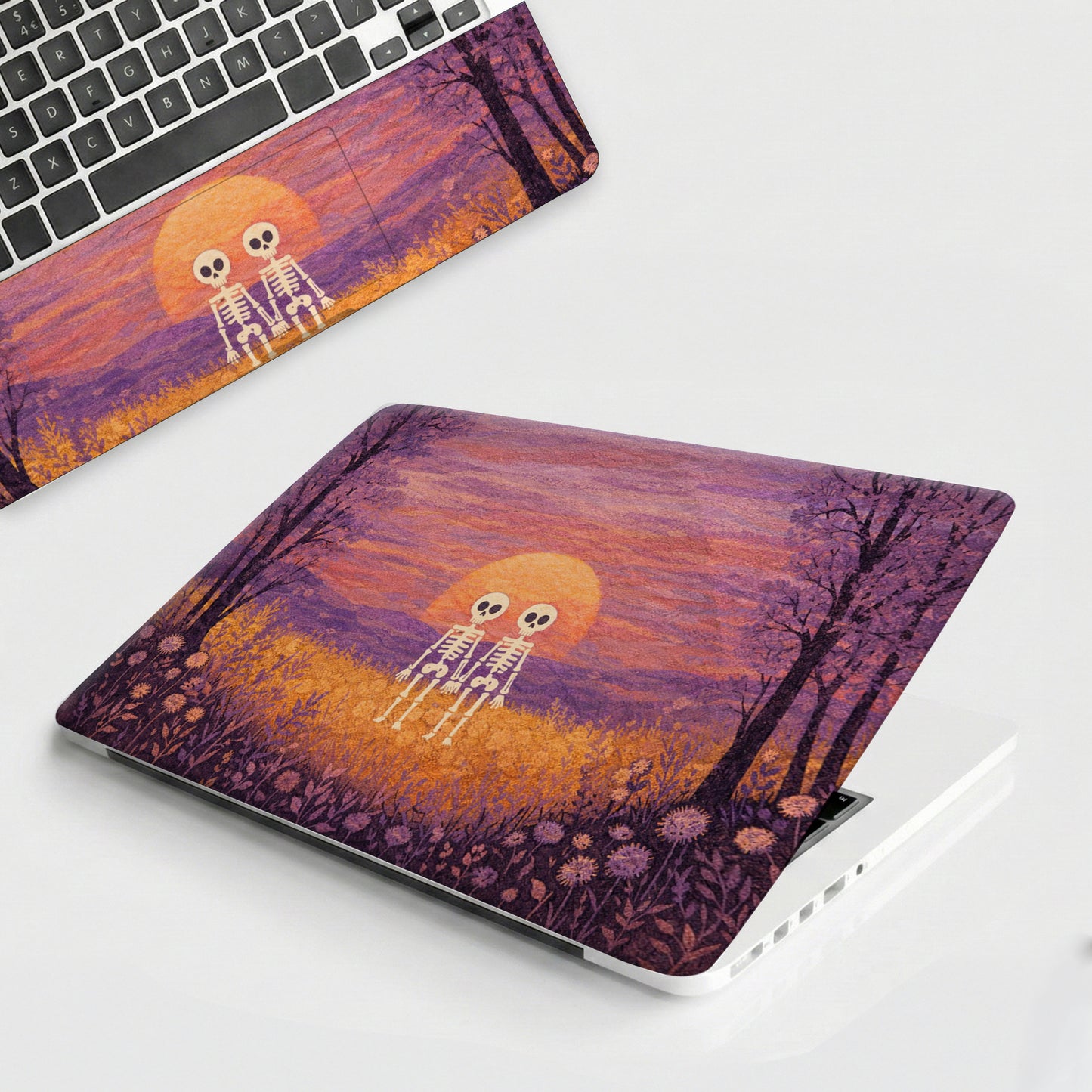 Eternal Love Skeletons Artistic Premium Laptop Skin