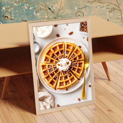 Waffle Slices Wall Frame