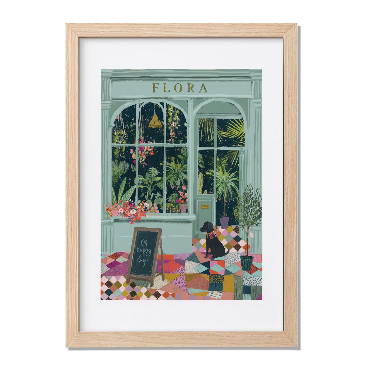 Flora Boutique Storefront Framed Wall Art