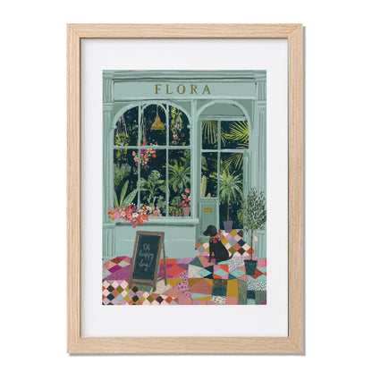 Flora Boutique Storefront Framed Wall Art