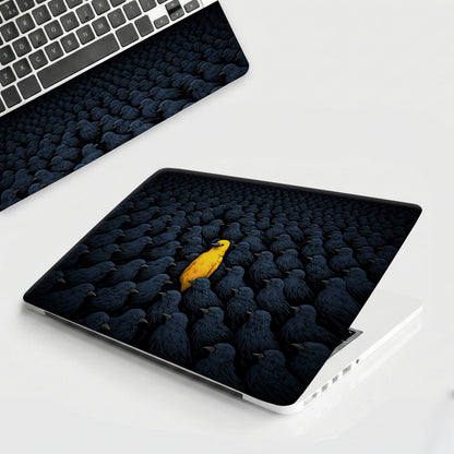 Stand Out Yellow Bird Laptop Skin
