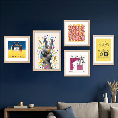 Pop Culture Wall Decor Set of 5