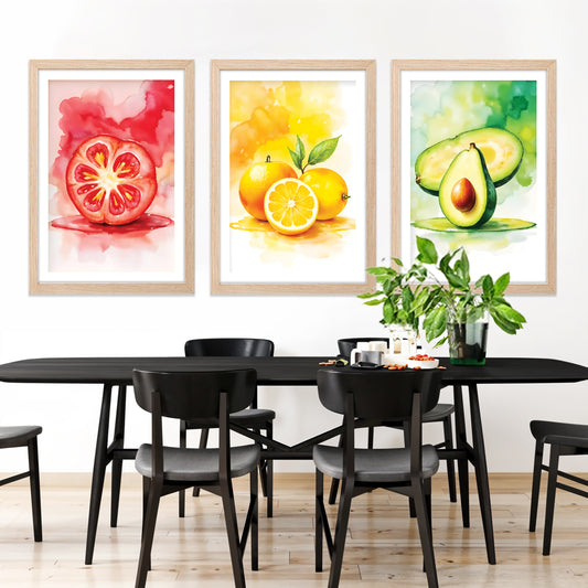 Modern Abstract Food Art Wall Frame