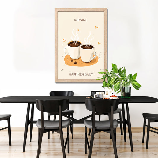 Brewing Happiness Coffee Frame Set of 1