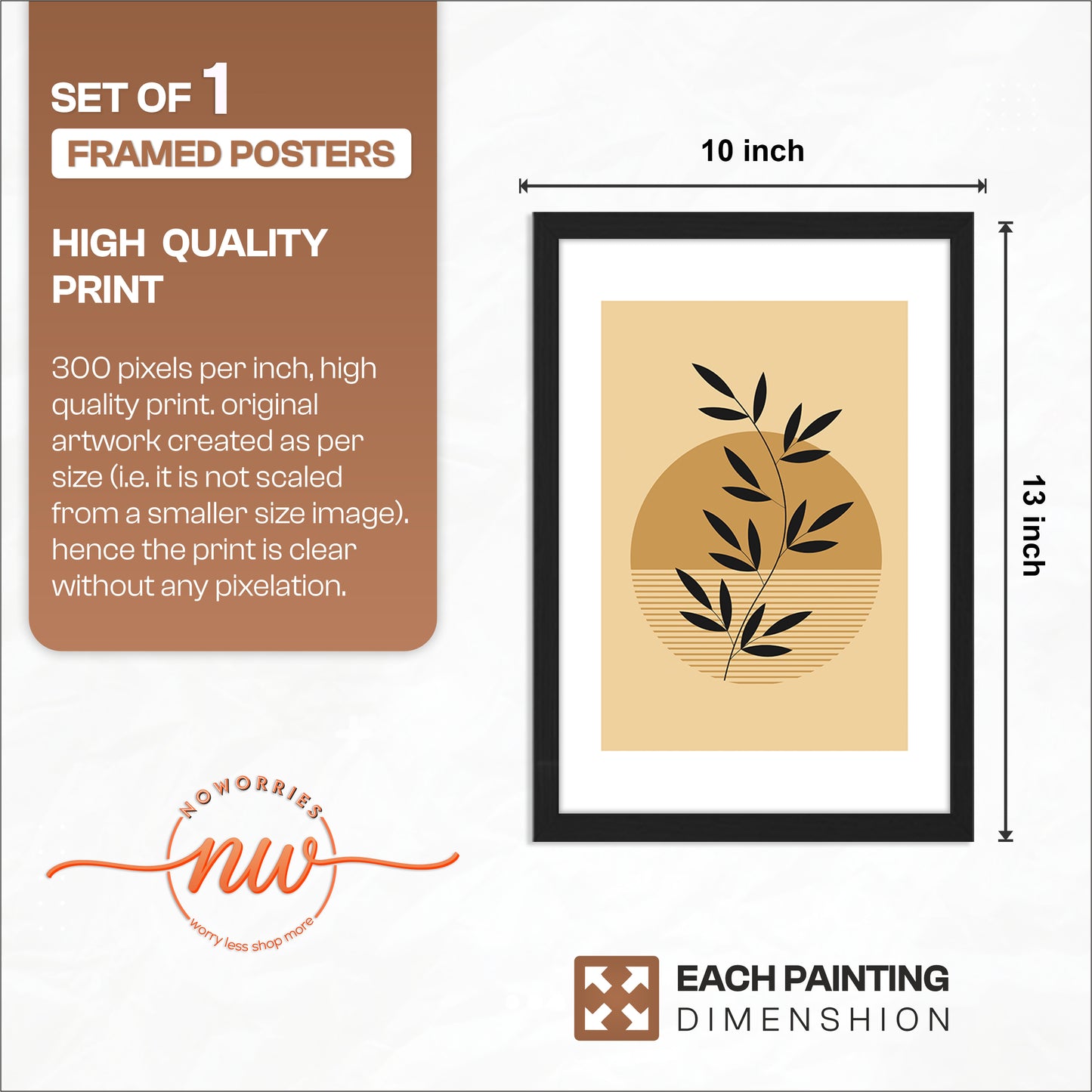 Minimalist Botanical Wall Frame
