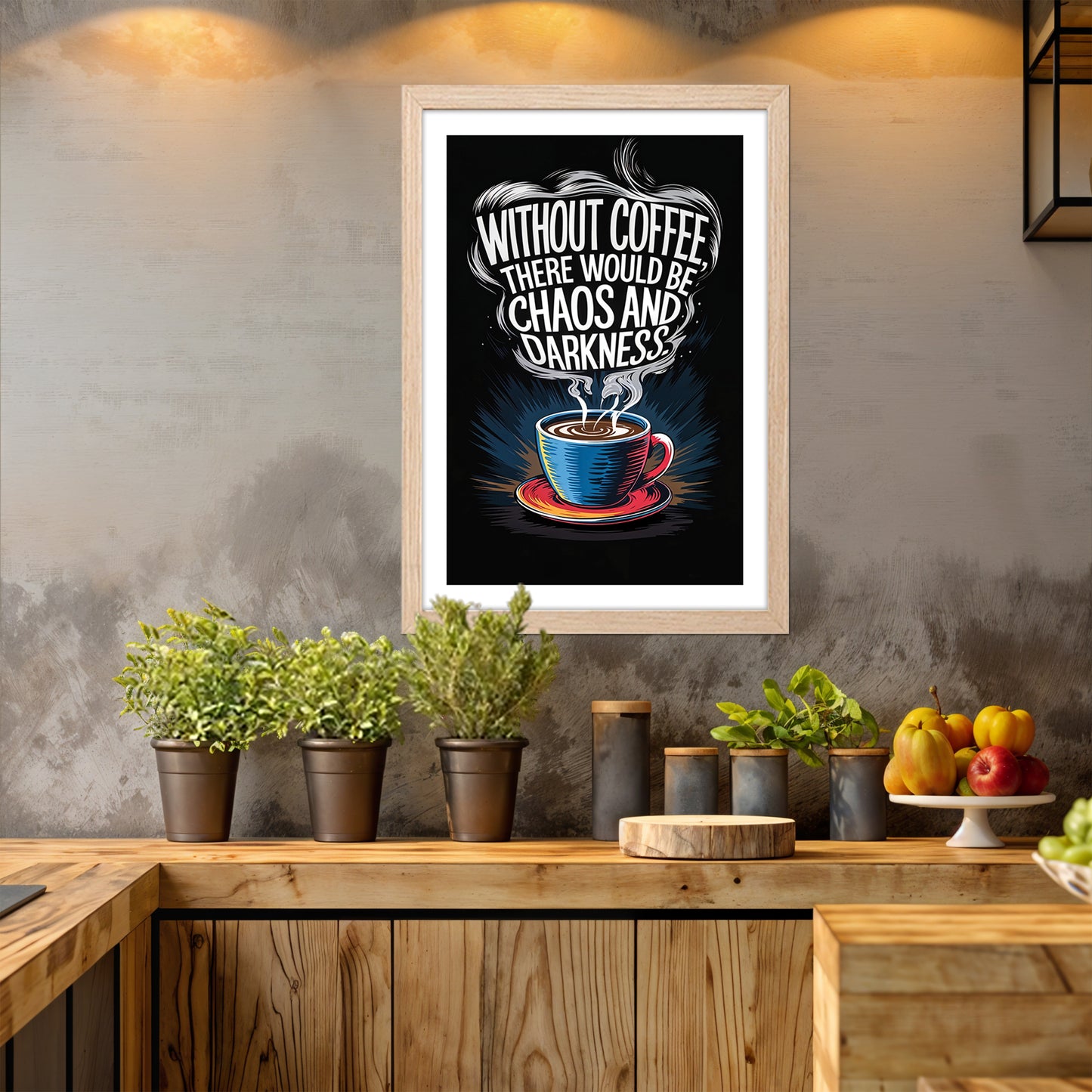 Powered by Coffee Wall Frame