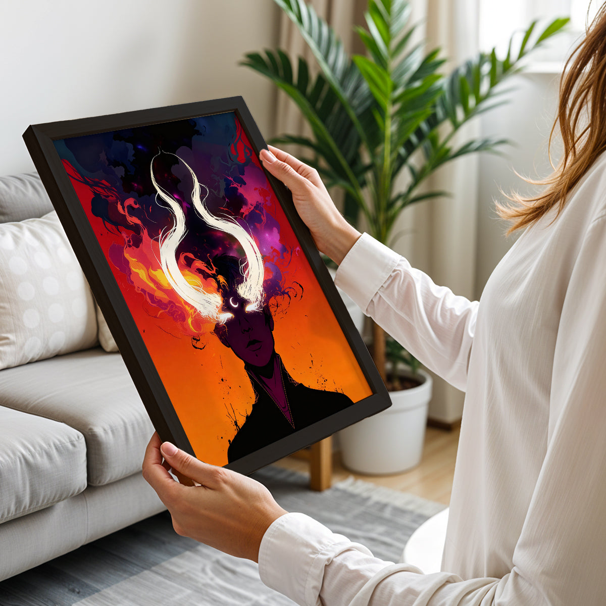 Mystic Horned Figure Wall Art