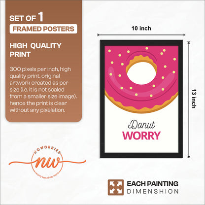 Donut Smile Wall Frame