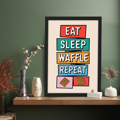 Waffle Life Wall Frame