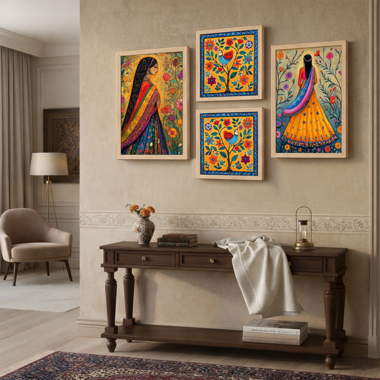 Folk Fiesta Frames Set of 4