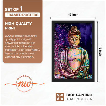 Colorful Buddha Frame