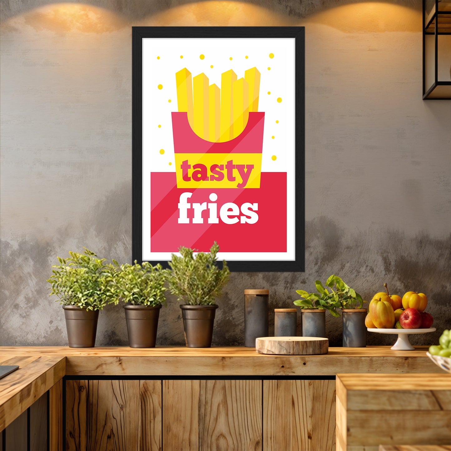 Tasty Fries Wall Frame