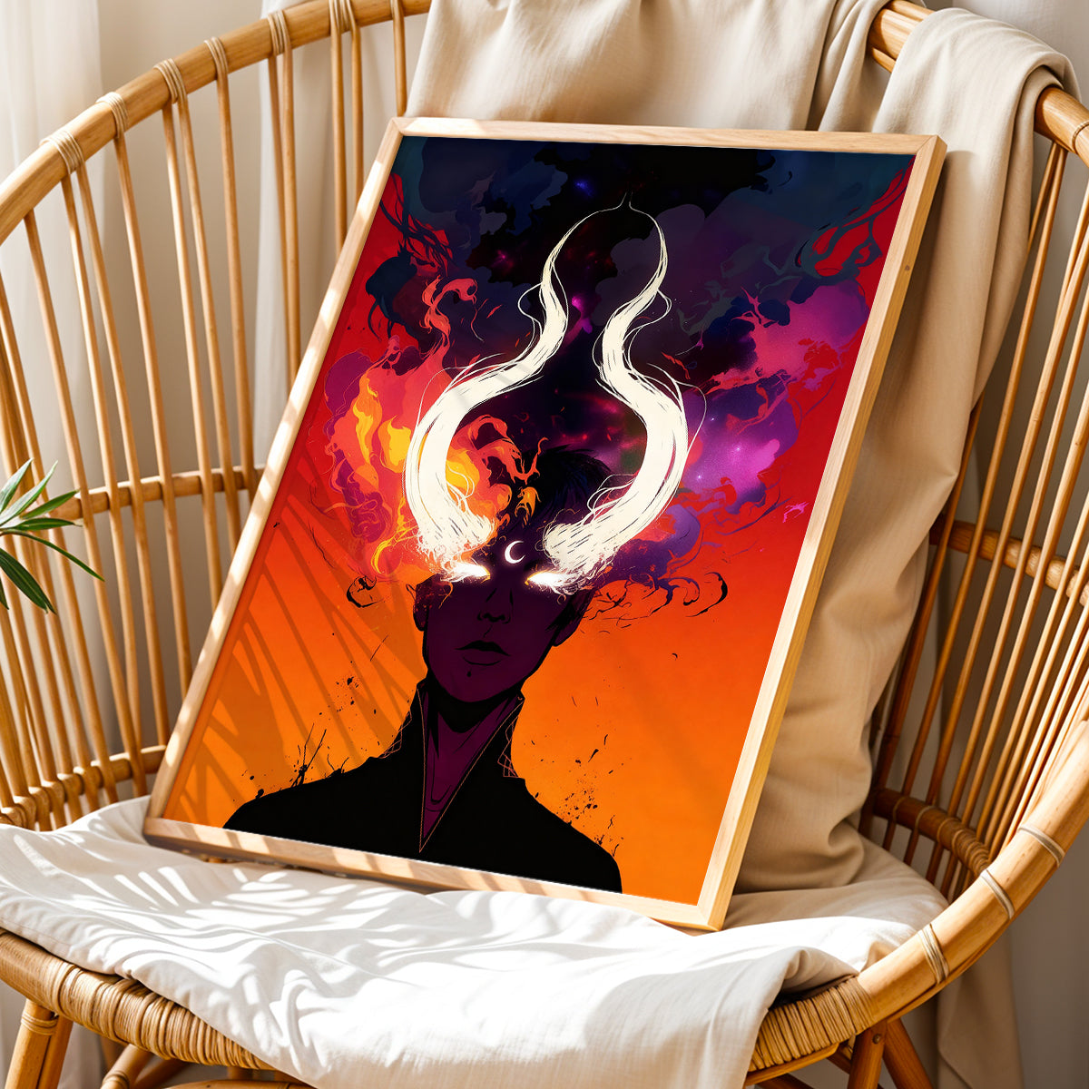Mystic Horned Figure Wall Art