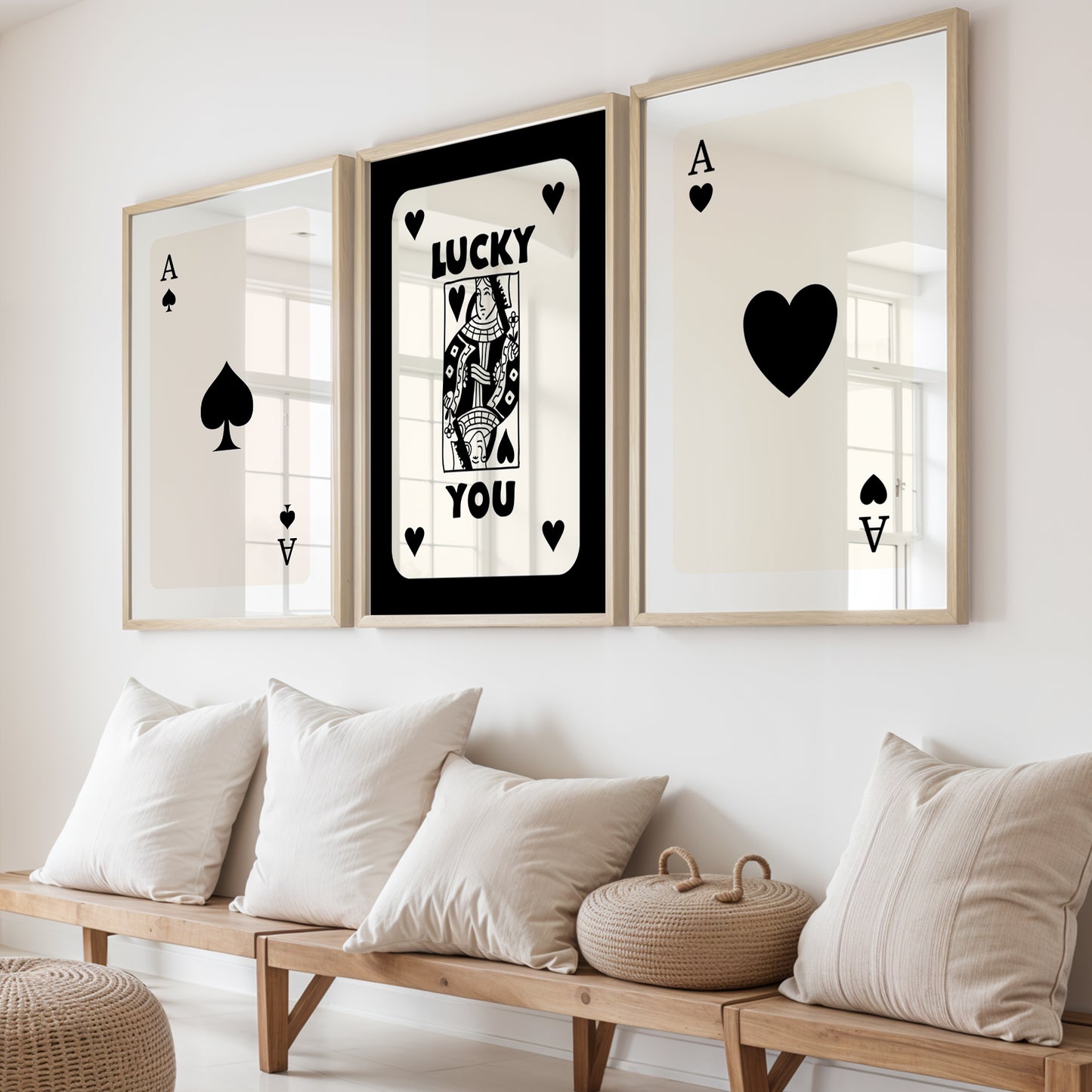 Ace & Lucky Trio Wall Frames Set of 3