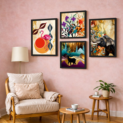 Jungle Bloom Collection Set of 4