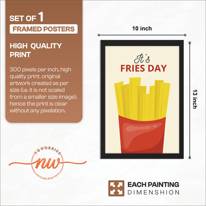 Fries Day Wall Frame