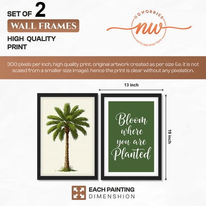 Bloom Where You Are Planted Wall Art Set of 2