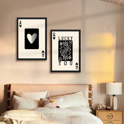 Playing Card Romance Wall Art Set