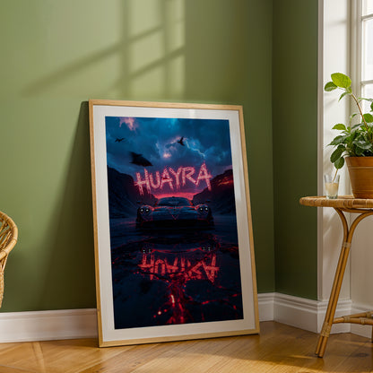 Huayra Neon Storm Wall Frame