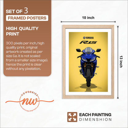Sport Bike Wall Art Trio