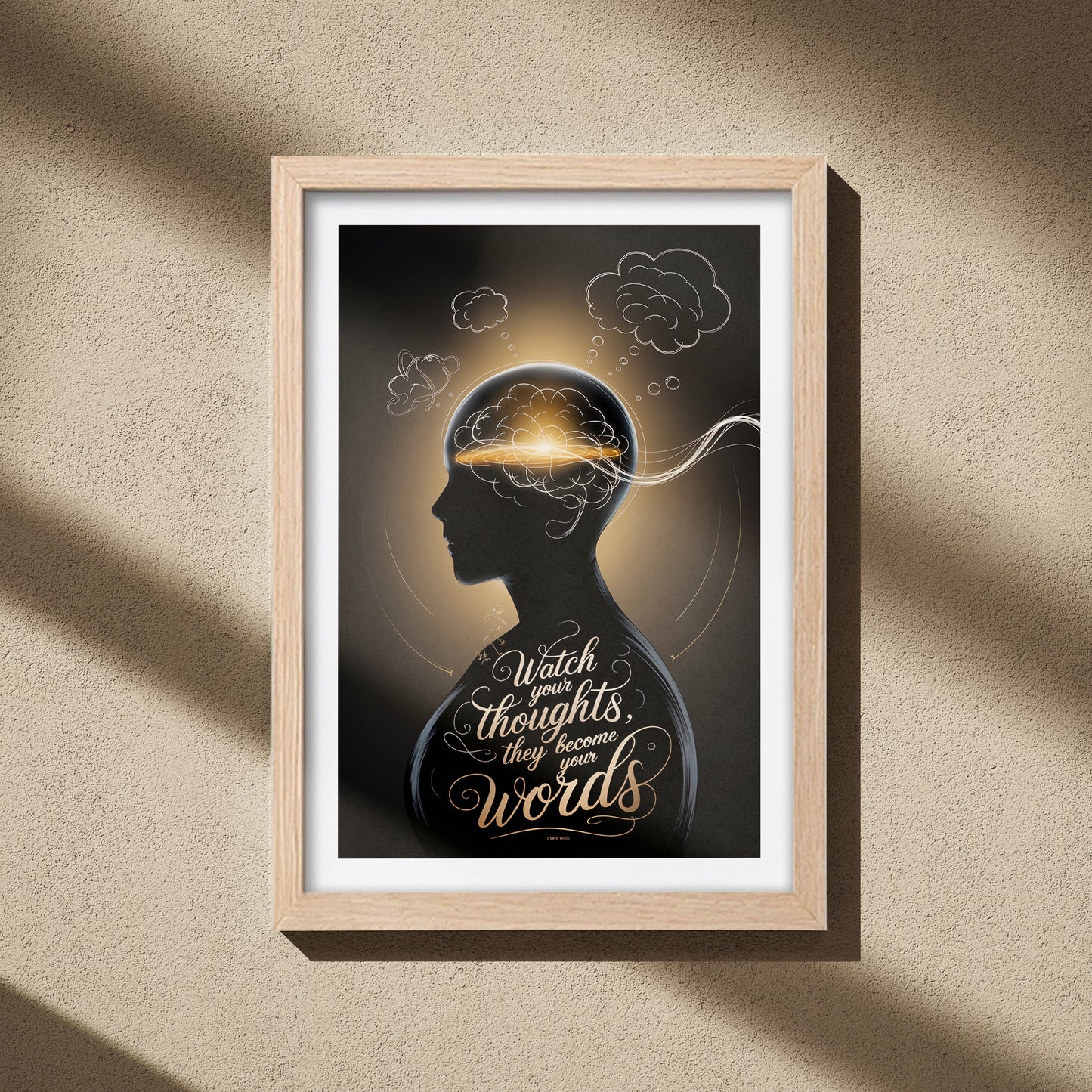Watch Your Thoughts Motivational Poster